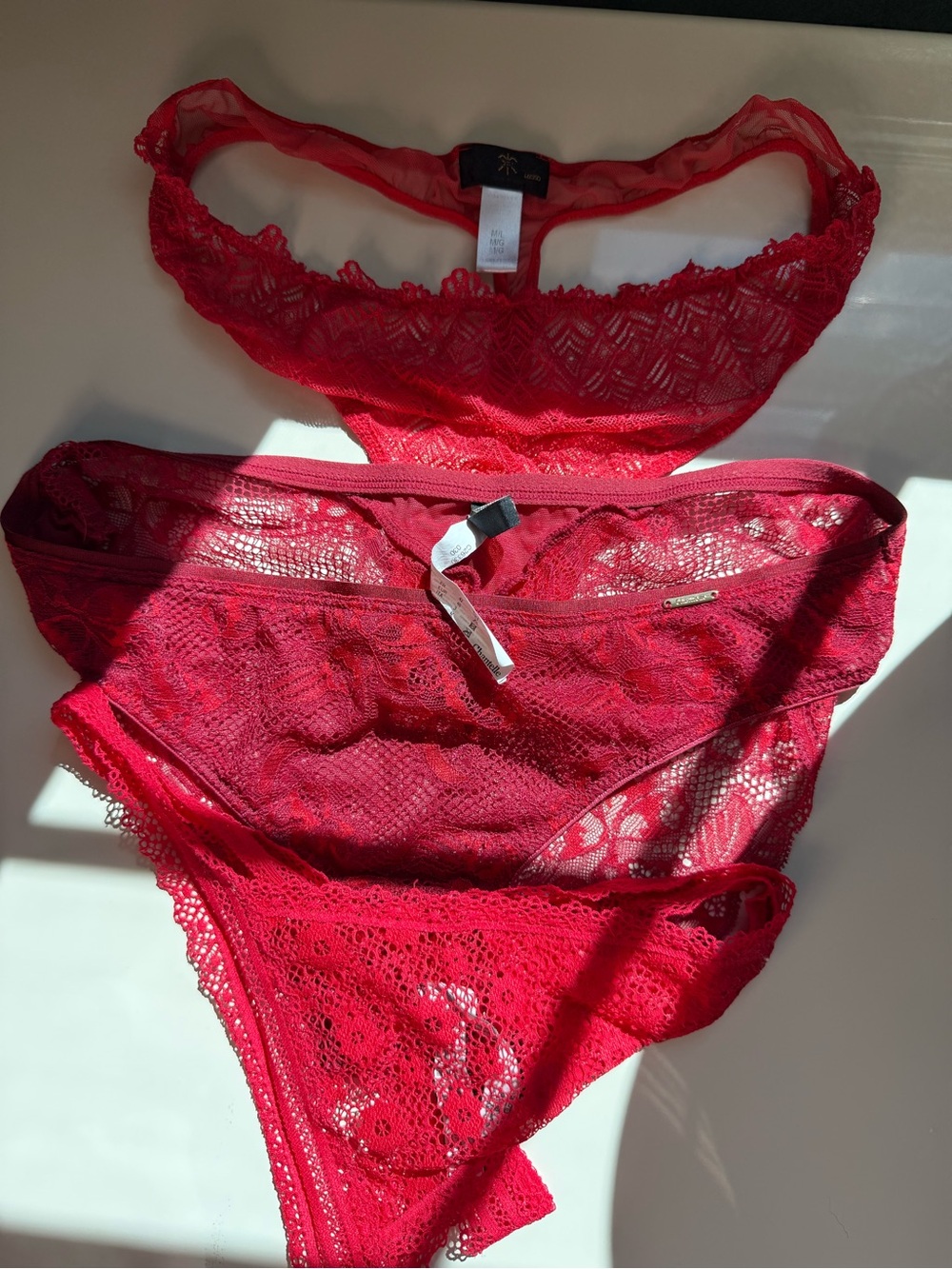 Cosabella, Chantelle, Victoria secreWomen’s Lace Bikini Briefs - Red - Unbranded